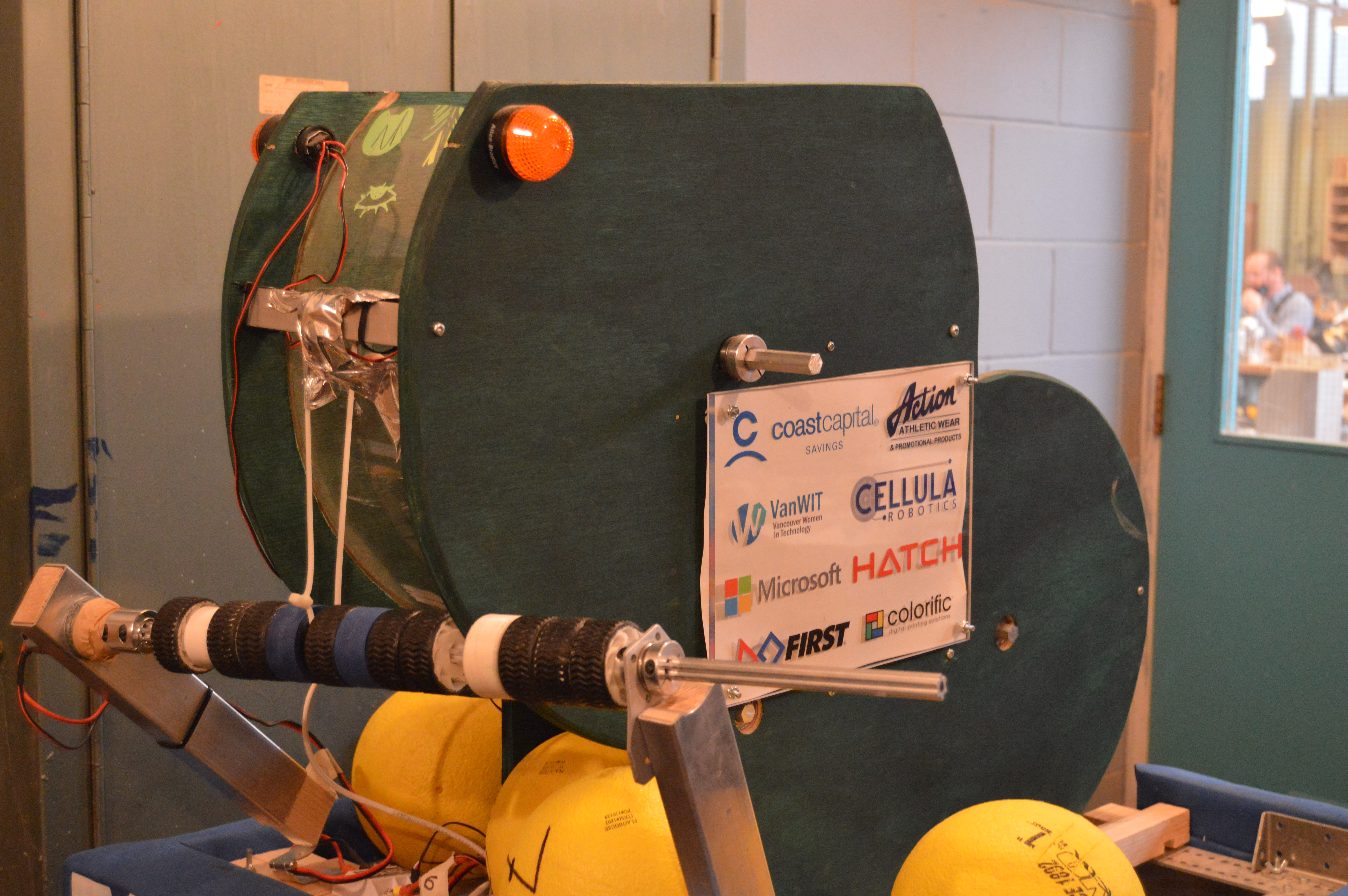 Anura, our Infinite Recharge 2021 Robot at the East End Boys Club Summer Camp.